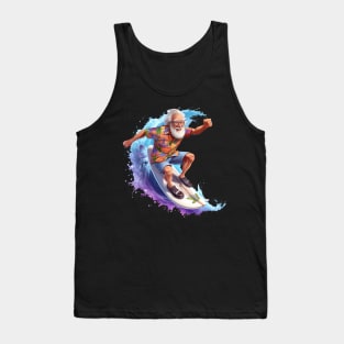 ny Grandpa Surfing 2 Tank Top